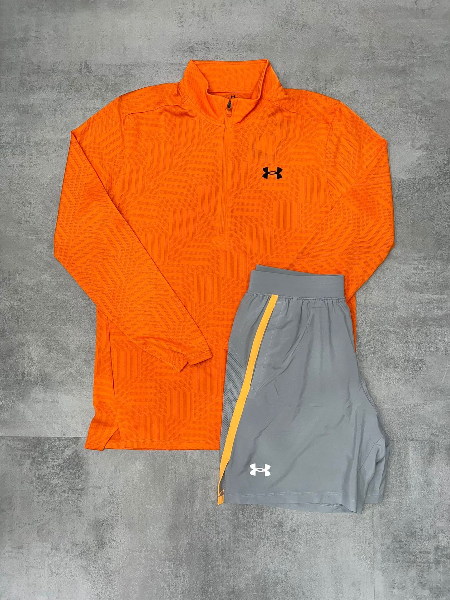 UNDER ARMOUR ORANGE & GREY SET