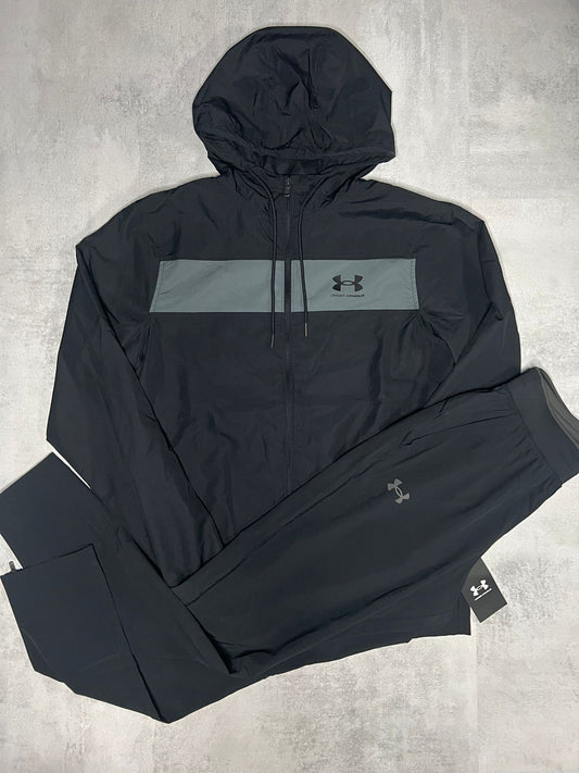 UNDER ARMOUR BLACK/GREY TRACKSUIT