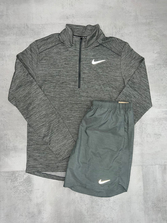 NIKE GREY HALF ZIP SET