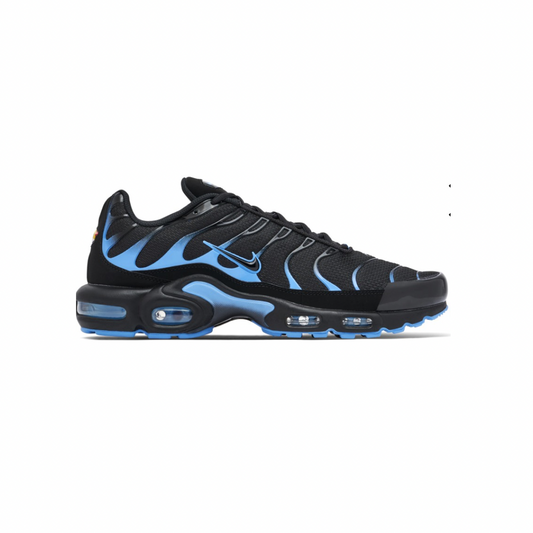 NIKE AIR MAX PLUS BLACK UNIVERSITY BLUE