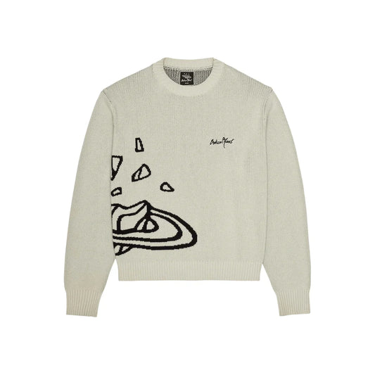 Broken Planet Knit Sweater - Bone White