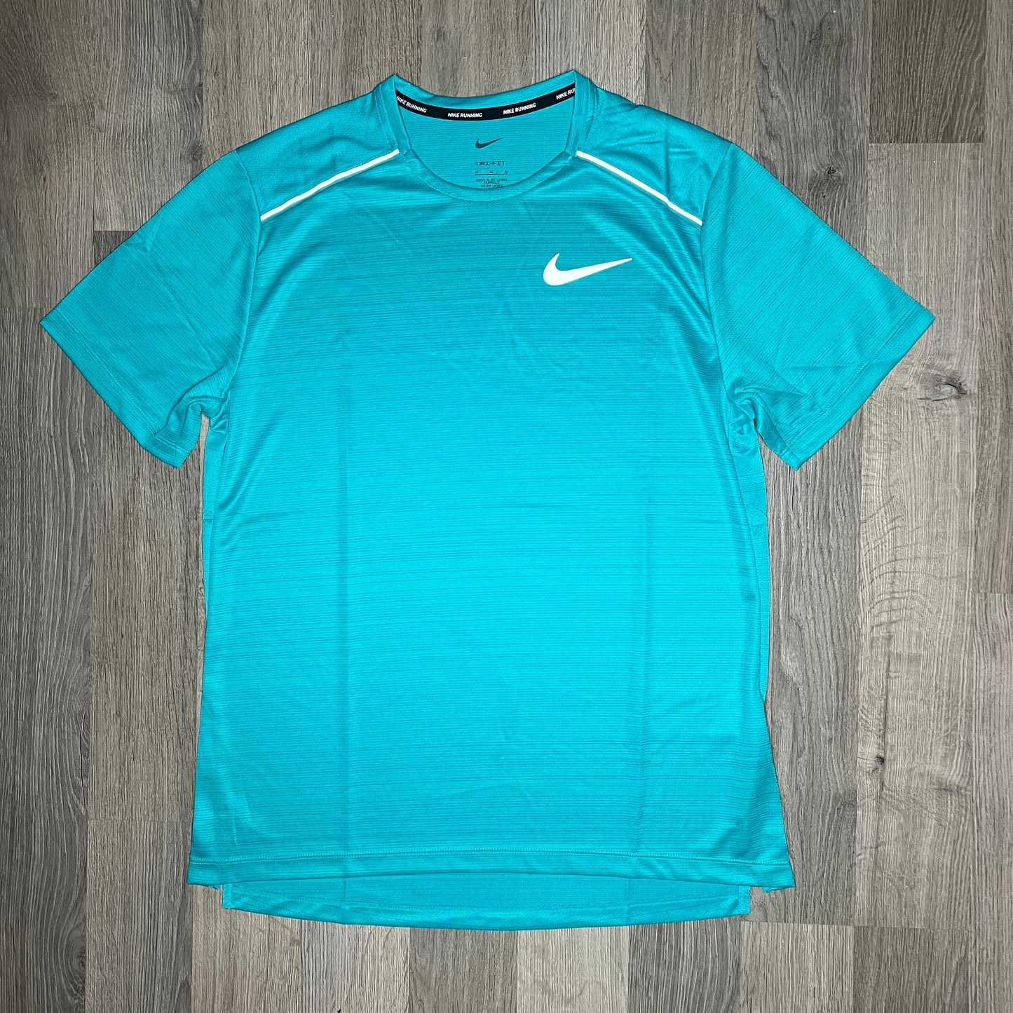 NIKE MILER TEE MINERAL BLUE