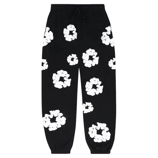 Denim Tears Cotton Wreath Sweatpants Black