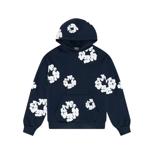 Denim Tears Cotton Wreath Hoodie Navy