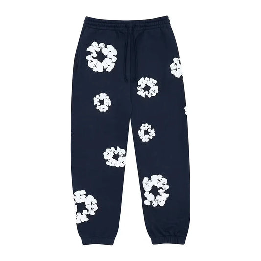 Denim Tears Cotton Wreath Sweatpants Navy